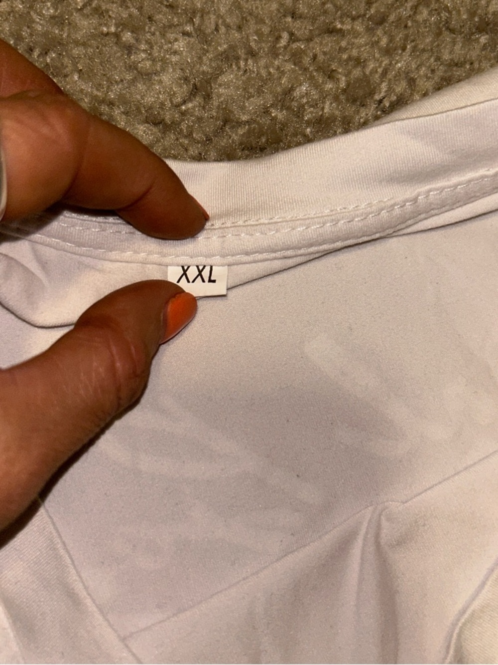 White Men’s Tank Top with Small Duck Graphic - Picture 2 of 3